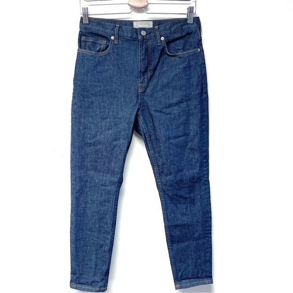 EVERLANE High Rise Ankle Cropped Jean 28 Medium Wash Like New! - Picture 1 of 7